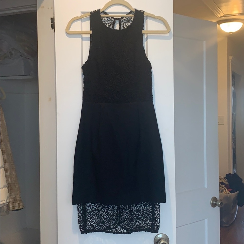 Romantic delicate little black dress